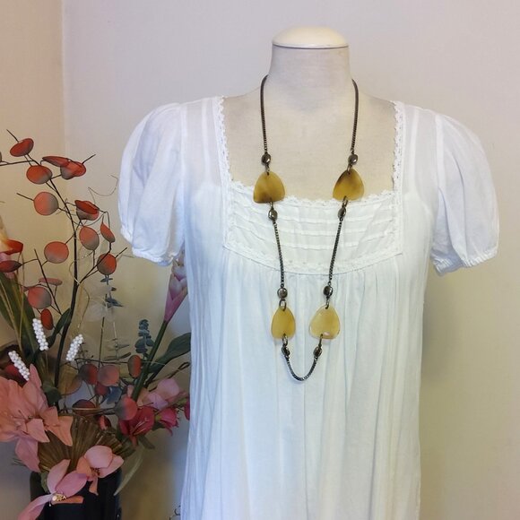 Vintage NEW sandwich jewellery Pendant VTG Art Deco Necklace - Picture 5 of 7